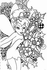 Pages Coloring Fairy Adult Colouring Printable Disney Print Christmas sketch template