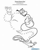 Dot Disney Coloring Pages Genie Characters Walt Printable Aladdin Fanpop Olaf Disneyclips Simba Mickey Mouse sketch template
