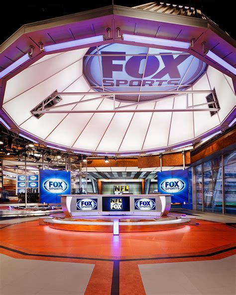 fox sports studio  broadcast set design gallery