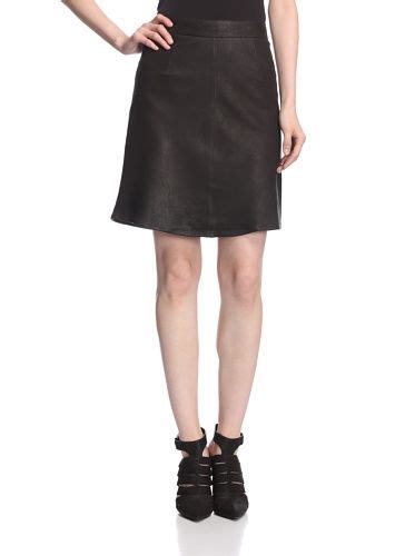 as by df women s carly a line leather skirt black amazon fashion