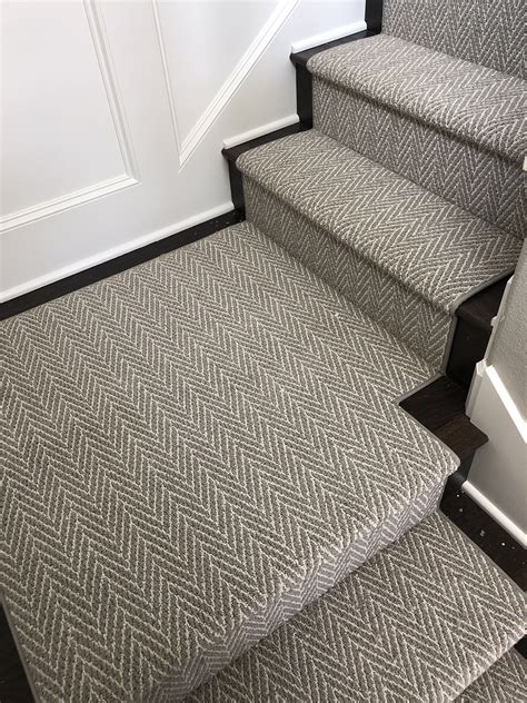 herringbone carpet stair runner  stair goals gorgeous patterned