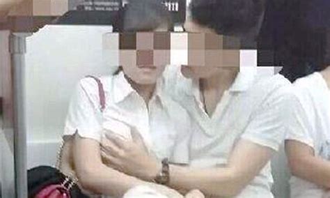 shenyang couple spark controversy for public passion on the underground daily mail online