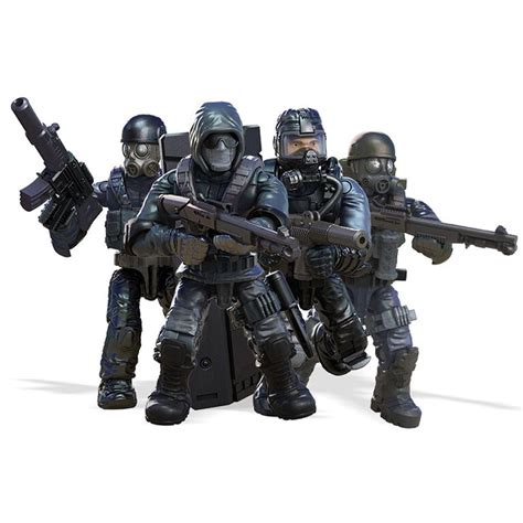 mega construx call  duty urban strike squad micro action figure set toys   canada
