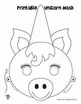 Unicorn Mask Template Printable Coloring Cut Templates Woojr Pages Kittybabylove Source Awesome sketch template