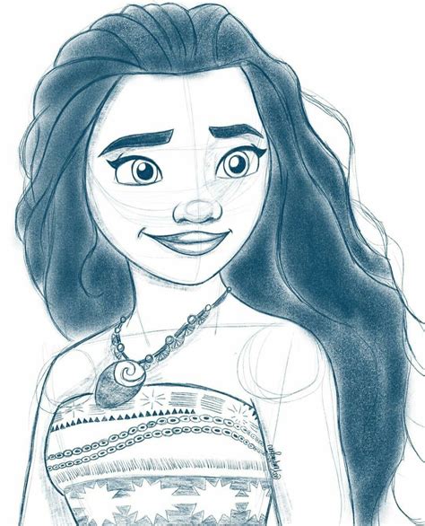 easy moana sketch drawing moana disney isabel giannuzzi art