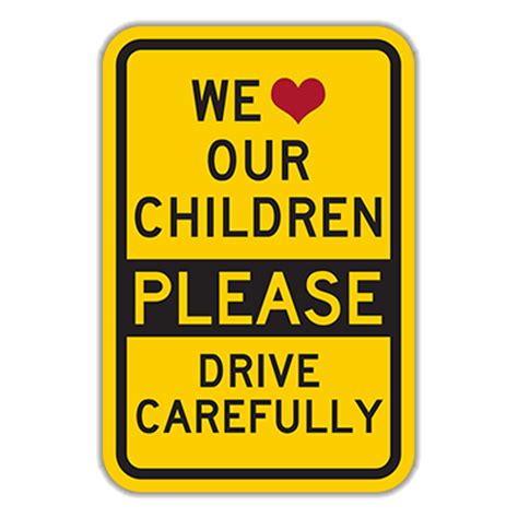 wlc   love  children  drive carefully hall signs