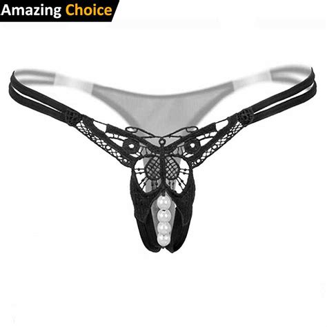 buy ellen women sexy lingerie panties open crotch thong g strings with