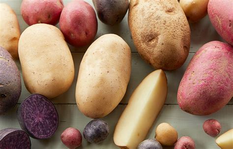 types varieties  potatoes potato goodness