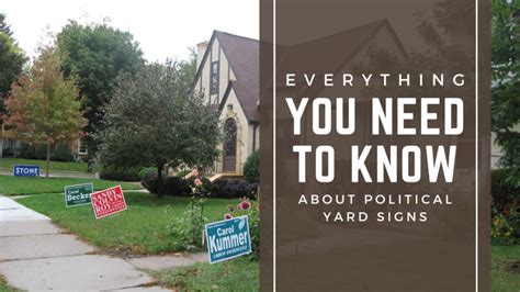 political yard signs numero blog