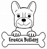 Bulldog French Printable Perritos Tiernos Cachorros Mascotas Silicona Cachorro Pistolas Puppy sketch template