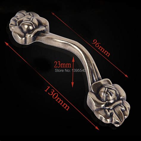 New 96mm Bronze Zinc Alloy Rose Kitchen Cabinet Handle Antique Cabinet