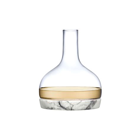 Chill Crystal Carafe With Marble Base Turgla Home