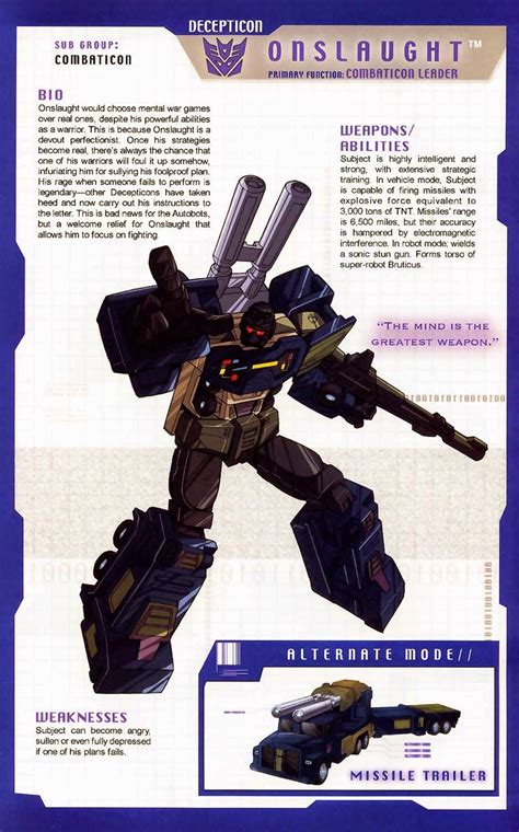Transformer Of The Day Onslaught Decepticons 2