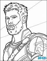 Thor Ragnarok Coloring Pages Print Avengers Color Marvel Hellokids Online Movie sketch template