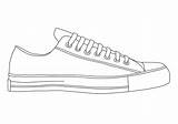 Template Converse Drawing Shoe Chuck Taylor Coloring Sneaker Shoes Deviantart Sneakers Vans Drawings Pages Outline Blank Custom Printable Taylors Nike sketch template