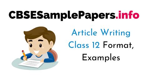 article writing topics  class  cbse format examples cbse sample