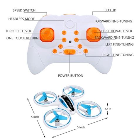 upgraded voyager mini led stunt drone  fly indooroutdoor   speed modes