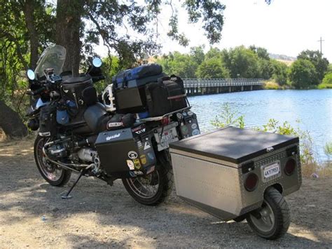 photo  uploaded  ownst motorcycle trailer adventure car adventure bike