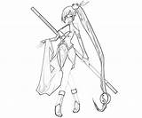 Faye Litchi Ling Character Blazblue Calamity Trigger Coloring Pages sketch template