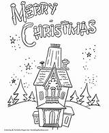 Merry Christmas Coloring Pages Party Printable Sheets Printables Theme Print Grinch Color Kids Drawing House Activity Sheet Fun Say Children sketch template
