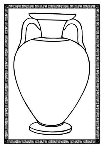greek vase template printable printable templates