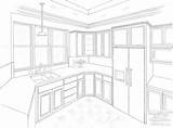 Kitchen Drawing Perspective Interior Point Easy Layout Simple Sketch Drawings Two Room Getdrawings Pencil Living 3d Google Paintingvalley Kaynak 출처 sketch template