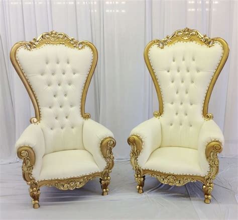 king queen throne chair