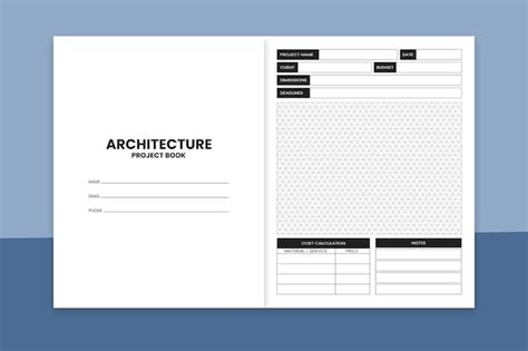 premium vector architecture project book