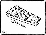 Glockenspiel Kiddicolour Xylophone Colorier sketch template