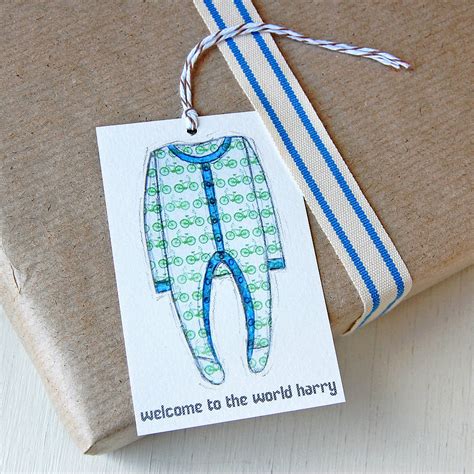 personalised baby boy gift tag  clara  macy notonthehighstreetcom