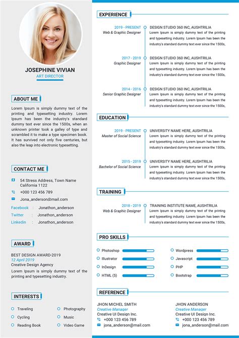 professional resume template word   word format