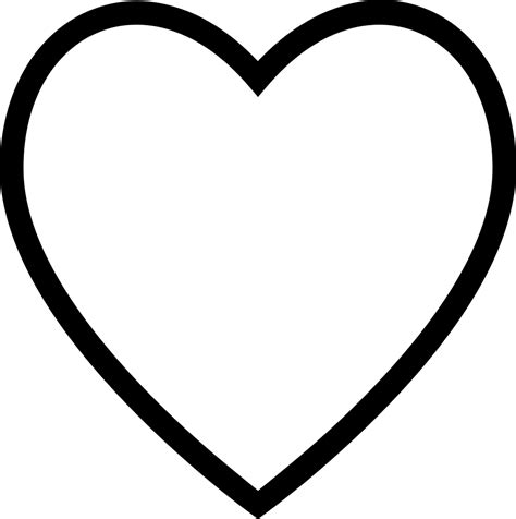 heart computer icons clip art black outline cliparts png