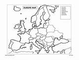 Europe Map Coloring Pages European Blank Printable Kids Maps Color Colouring Worksheet Print War Flags Geography Texas Pdf Drawing Getdrawings sketch template