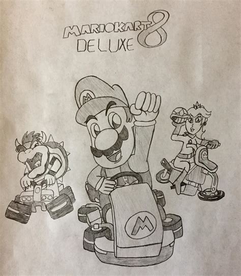 mario kart  deluxe  wariotheinflator  deviantart