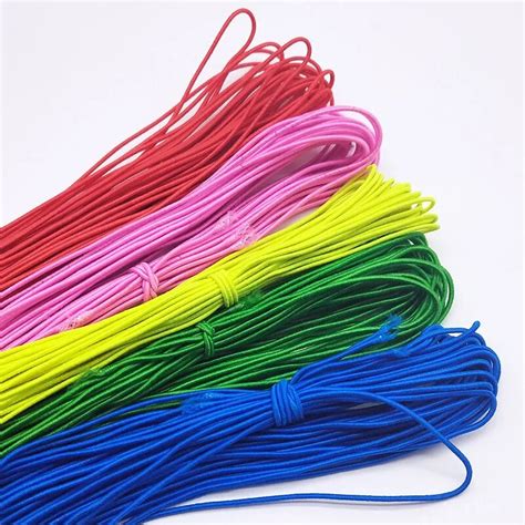 pcsset mpc diy color beaded elastic rope mm manual elastic elastic  rubber rope core