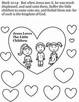 Coloring Jesus Children Loves Pages Little Sunday School God Preschool Kids Bible Lesson Lessons Print Crafts Another Sheets Color Colouring sketch template