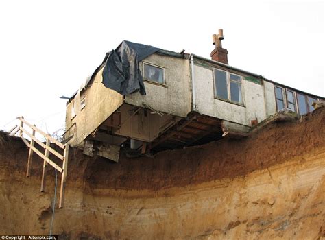 Pensioner S Cliff Top Bungalow Is Demolished After Erosion
