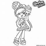 Coloring Pages Pam Shoppies Cake Kids Printable Color sketch template