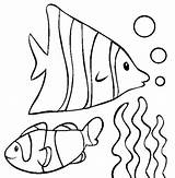 Coloring Fish Pet Aquarium sketch template