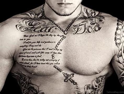40 Religious Rosary Tattoos For Chest Tattoo Designs –