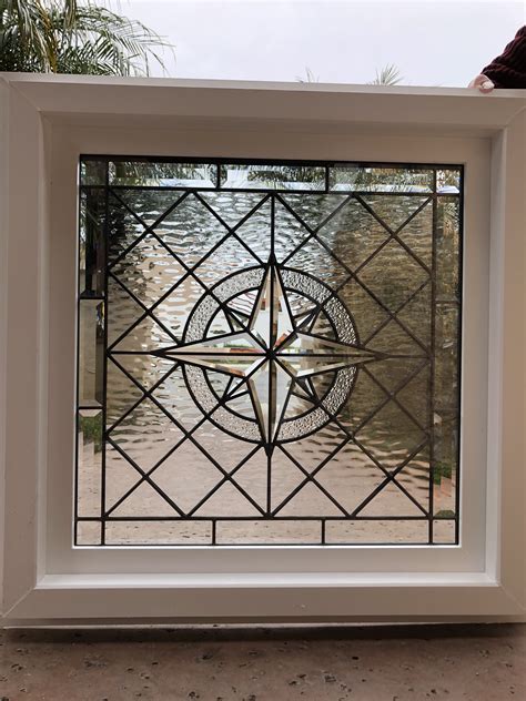 The Elegant Maywood Beveled Leaded Stained Glass Window Insulated In