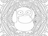 Mandala Coloriage Psyduck Raskrasil sketch template