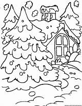 Snow Coloring Pages sketch template
