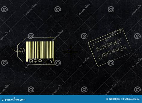 brand label  internet campaign pop  message stock illustration illustration  customer