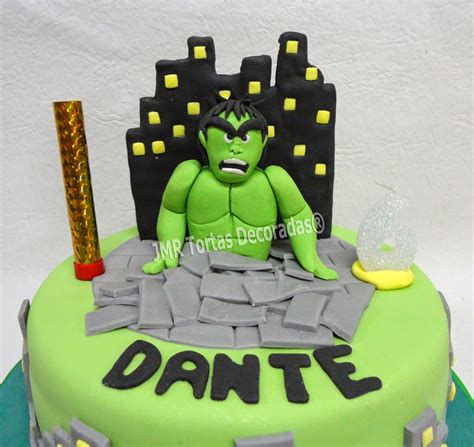 torta hulk avengers jmr tortas decoradas