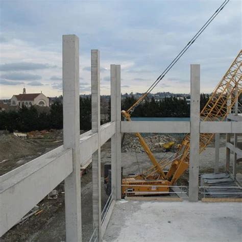 cementsand grey precast concrete beams  column  contruction