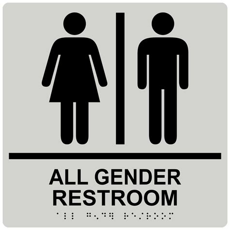 Square Ada All Gender Restroom Sign Rre 31948 99 Blkonprlgy