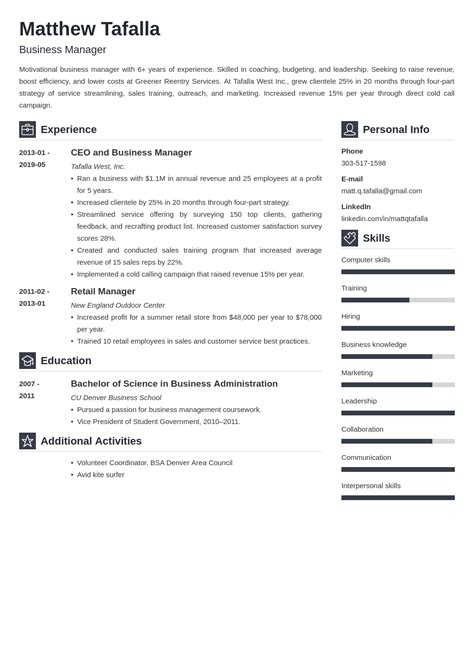 entrepreneur resume  template vibes resume examples resume