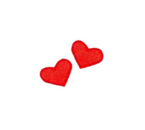 mini red heart patches  tiny valentine heart love iron  etsy