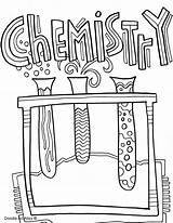 Chemistry Cover Coloring Pages Binder Book Science Title Drawing School Covers Chemical Subject Classroom Kids Project Front Printable Notebook Clipart sketch template